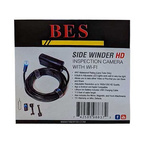 BES Manufacturing BES FIB-SW-CAM Side Winder HD Inspection Camera with Wi-Fi Default Title
