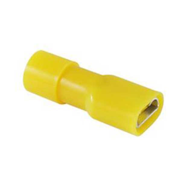 SR Components Yellow Nylon Fully Insulated Female Quick Disconnects 12-10 AWG 100pc Default Title

