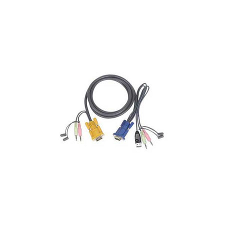 IOGEAR G2L5303U Micro-Lite Bonded All-in-One USB KVM Cable with Audio
