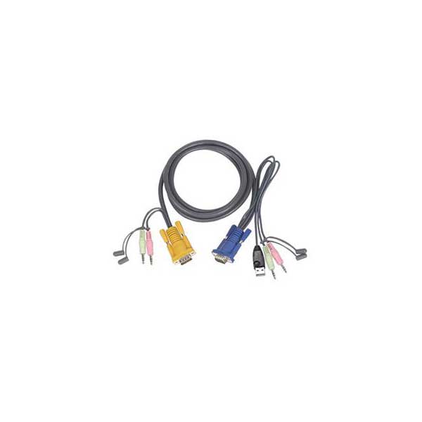 IOGEAR IOGEAR G2L5303U Micro-Lite Bonded All-in-One USB KVM Cable with Audio Default Title
