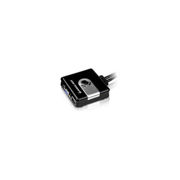 IOGEAR IOGEAR GCS42UW6 2-Port Compact USB VGA KVM with Built-in Cables Default Title
