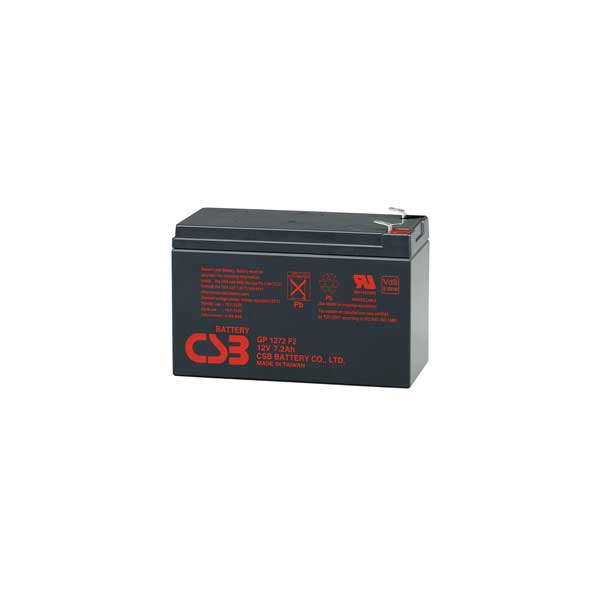 CSB 12V 7.2Ah SLA Battery w/ F2 Terminals