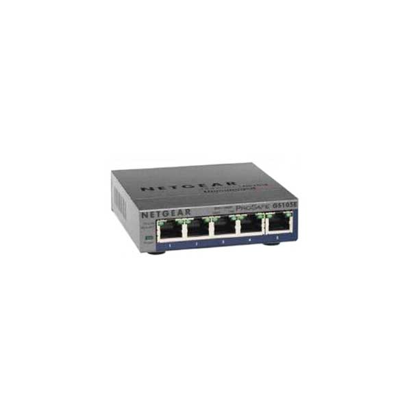 Netgear GS105E-200NAS ProSAFE 5-Port Gigabit Ethernet Plus Switch