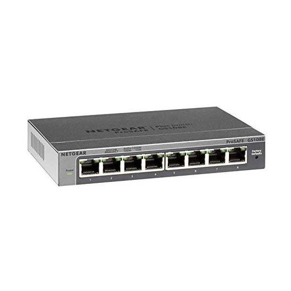 Netgear GS108E-300NAS ProSAFE Plus 8-Port Gigabit Web Managed Switch