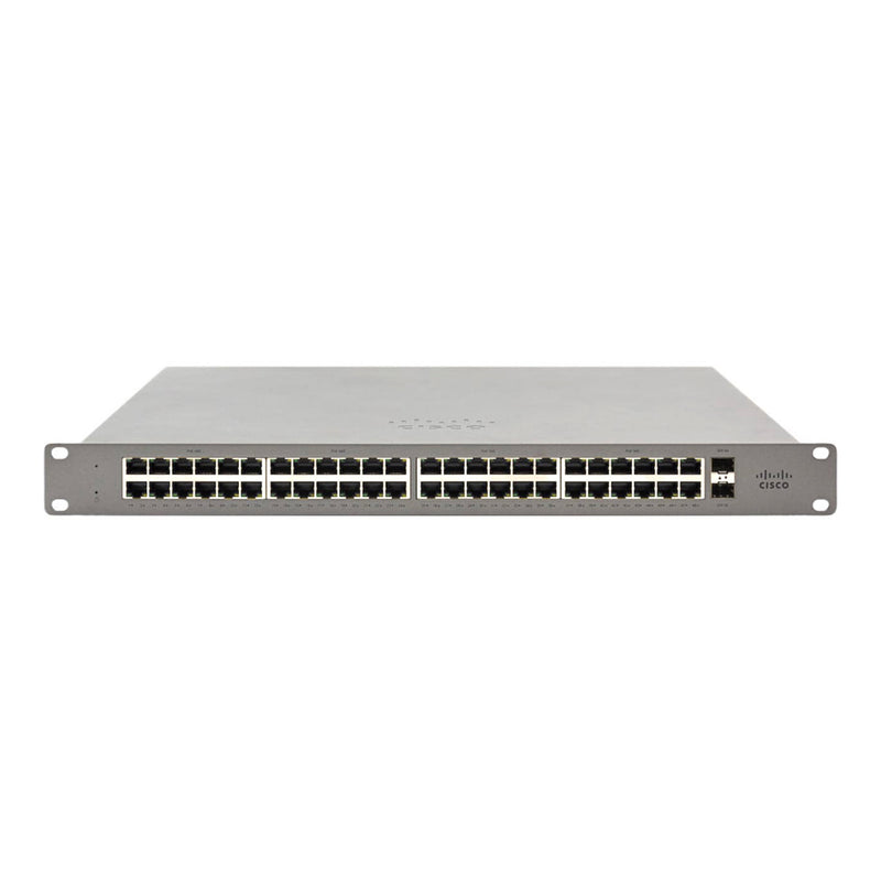 Cisco GS110-48P-HW-US 48-Port PoE Meraki Go Gigabit Network Switch with 2 SFP Slots