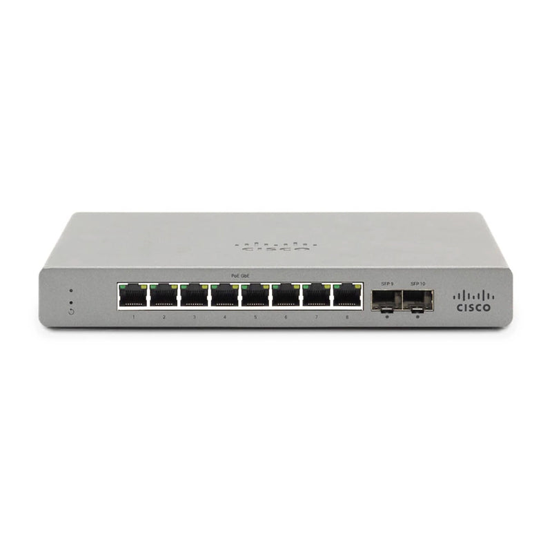 Cisco GS110-8P-HW-US 8-Port PoE Gigabit Network Switch with 2 SFP Slots