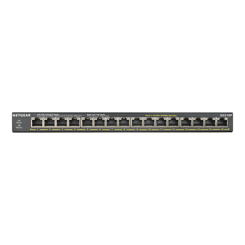 Netgear GS316P-100NAS 16-Port GS316P Ethernet Switch