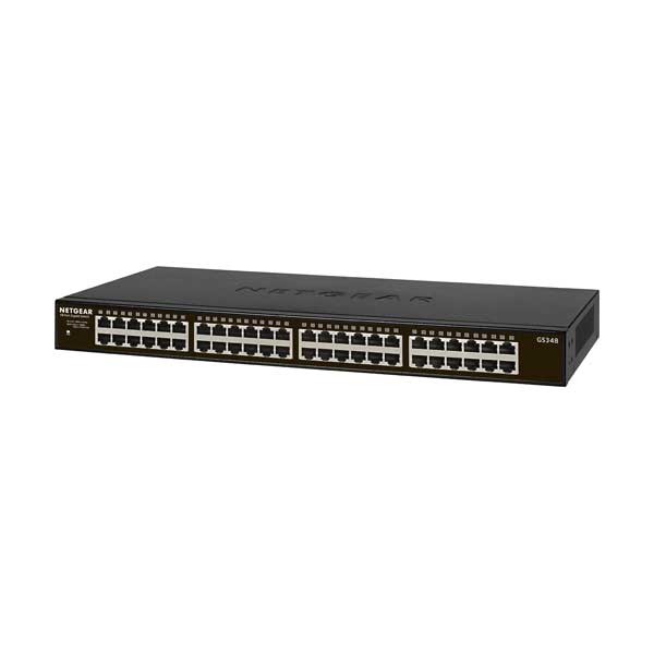 NETGEAR NETGEAR GS348-100NAS 48-Port Gigabit Ethernet 300 Series SOHO Unmanaged Switch Default Title
