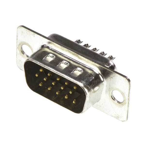 15 Pin High Density D-Sub Solder Type Connector (Male)