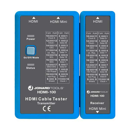 Jonard Tools HDMI-100 HDMI and Mini-HDMI Cable Tester