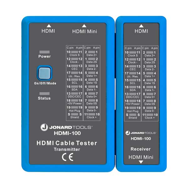 Jonard Tools Jonard Tools HDMI-100 HDMI and Mini-HDMI Cable Tester Default Title
