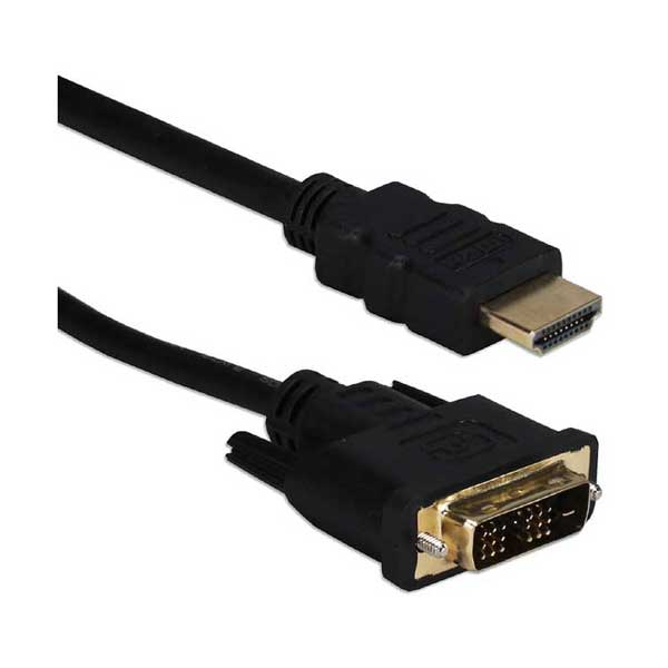 QVS QVS HDVIG-1MC 3.3' 1-Meter HDMI Male to DVI Male HDTV/Flat Panel Digital Video Cable Default Title
