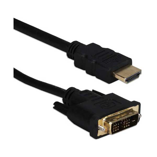 QVS QVS HDVIG-8MC 8-Meter HDMI Male to DVI Male HDTV/Flat Panel Digital Video Cable Default Title
