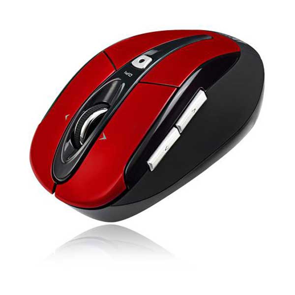 Adesso IMOUSE-S60R Red 2.4 GHz Wireless Programmable Nano Mouse