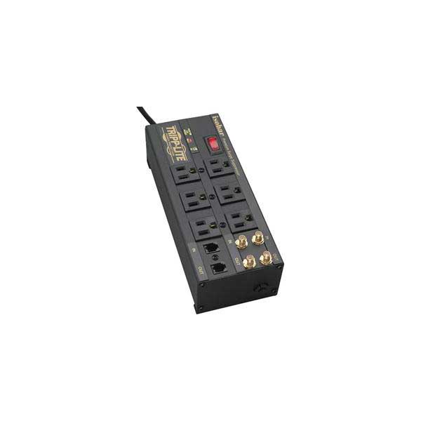 Tripp Lite Isobar Surge Protector Metal 6 Outlet RJ11 Coax 6ft Cord 2850 Joule