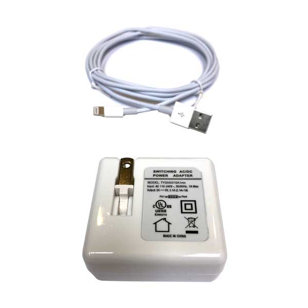 SR Components SR Components LCKIT 6' Apple Lighting to USB-A Cable and Dual-Port USB-A 5V 3.1Amp Wall Charger Default Title

