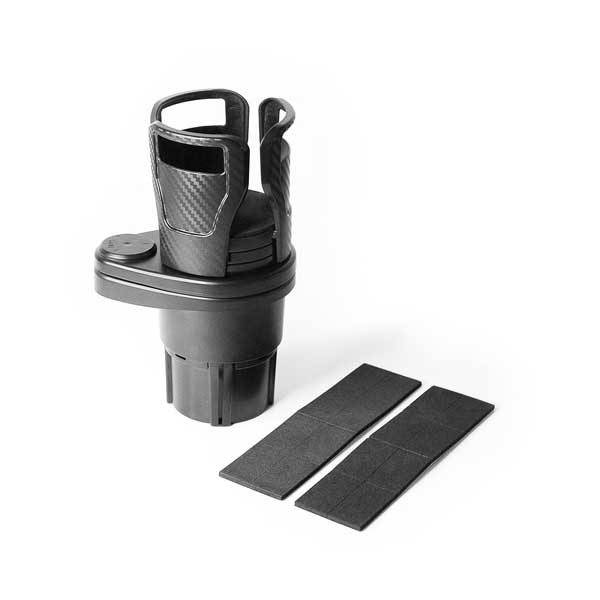 Limitless LIM-DCS-001 2-In-1 Black Expandable Dual CupStation Holder with 360° Rotating Base