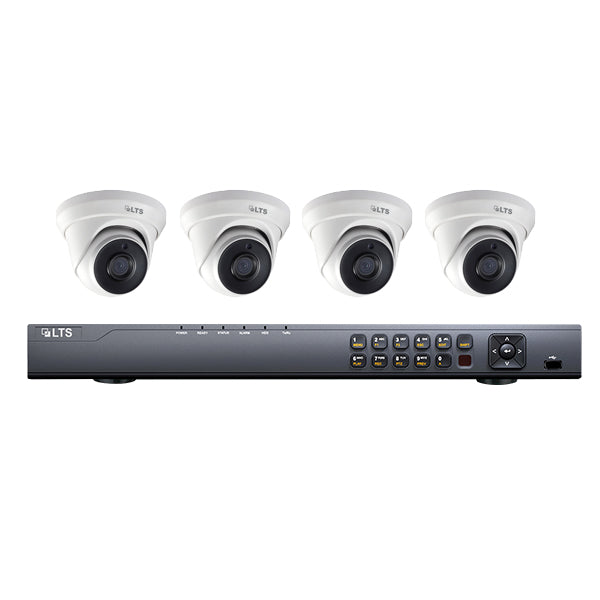 LT Security LTS LTD08KET4-1T 1TB 8-Channel Cameras Kit with 4 x 2MP 1080p Turret Cameras Default Title

