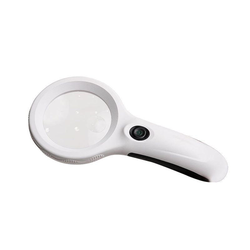 Pro'sKit MA-029 2.5 to 6x Dual Magnification Handheld LED Light Magnifier with Counterfeit Currency Detection Function