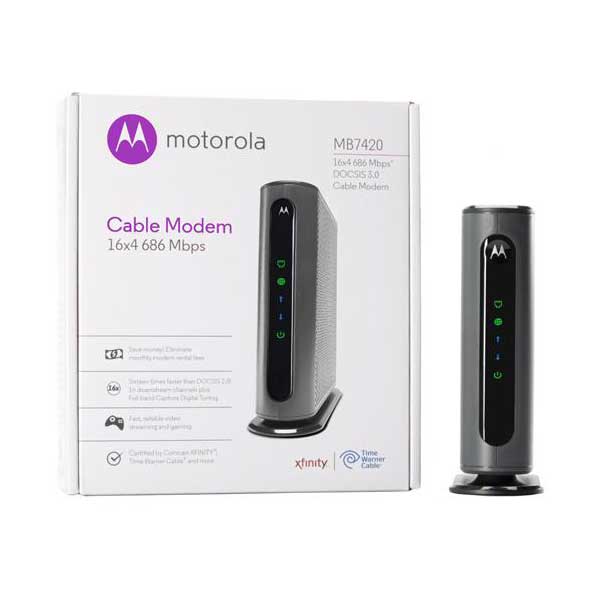 Motorola MB7420-10 16x4 686 Mbps DOCSIS 3.0 Cable Modem
