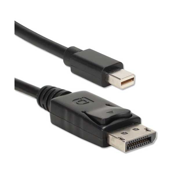 QVS QVS MDPDP-1MBK 1-Meter Black Mini DisplayPort to DisplayPort UltraHD 4K Cable Default Title
