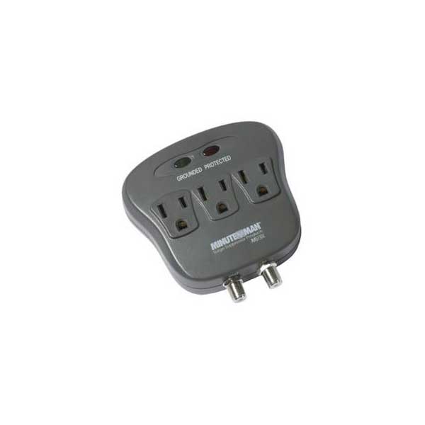 Para Systems Minute-Man 3-Outlet Surge Suppressor w/ Coax Protection Default Title
