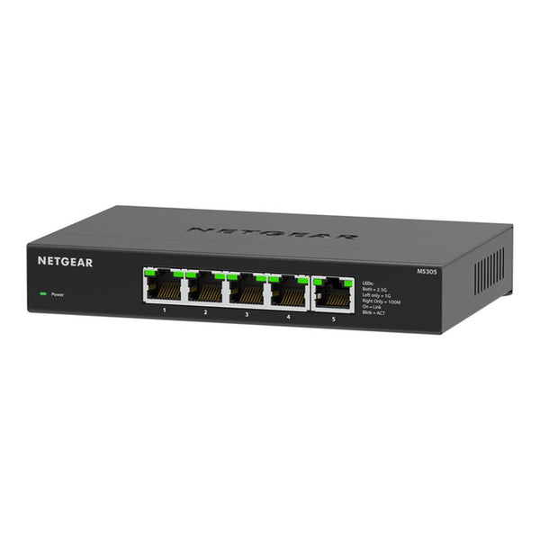NETGEAR NETGEAR MS305-100NAS 5-Port Multi-Gigabit (2.5G) Ethernet Unmanaged Switch Default Title
