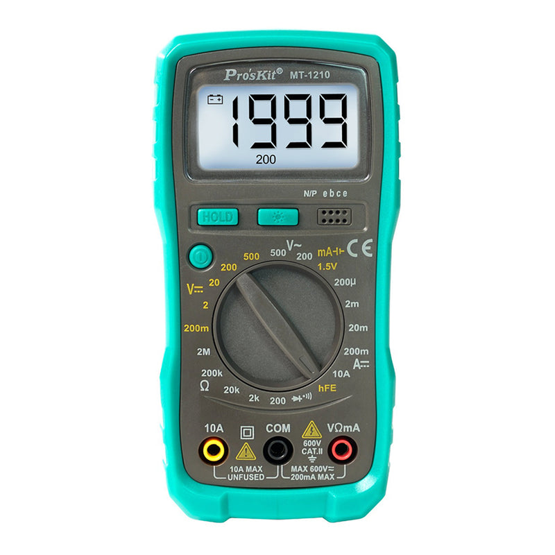 Eclipse Tools MT-1210 3 1/2 Digital Multimeter with LCD Display and Backlight