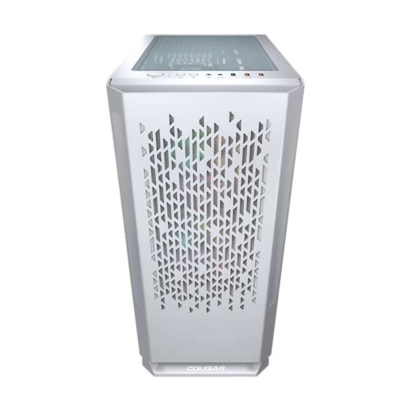 COUGAR MX430 Air RGB White Compact ARGB Mid Tower Case with Modern Patterned Air Vents