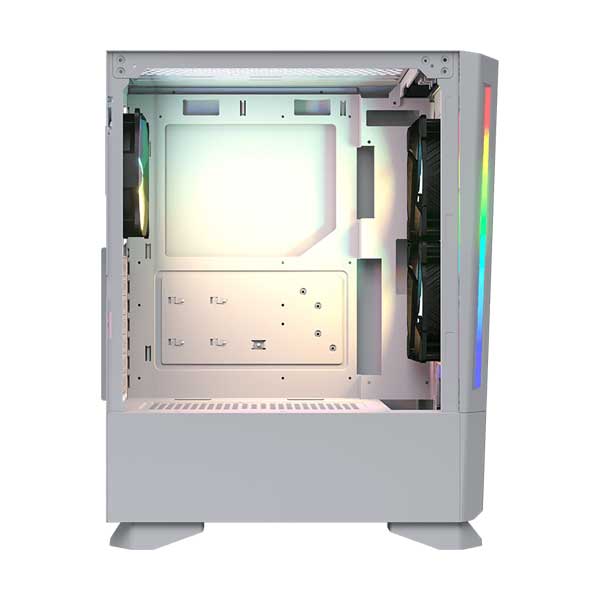 COUGAR MX430 Air RGB White Compact ARGB Mid Tower Case with Modern Patterned Air Vents