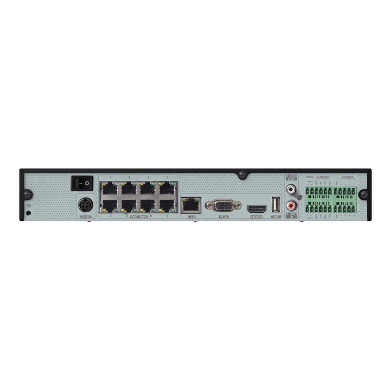 Speco N8NRE 8-Channel PoE 4K H.265 NVR with Facial Recognition and Smart Analytics