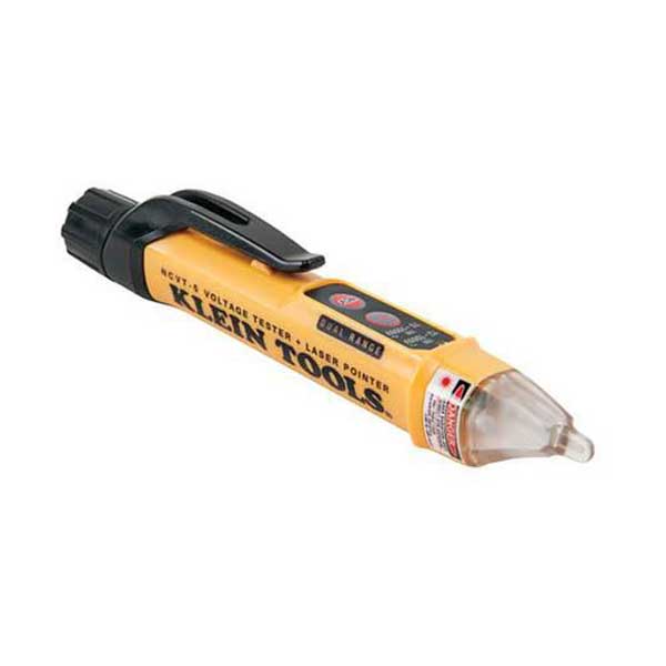 Klein Tools NCVT5A Dual Range Non-Contact Voltage Tester, 12-1000VAC, with Laser Pointer