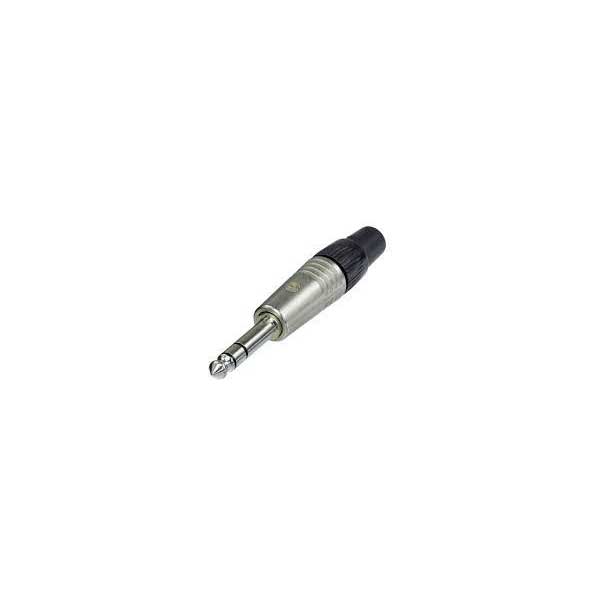 1/4" Stereo Speaker Plug with Strain Relief - 3 Conductor, Male
