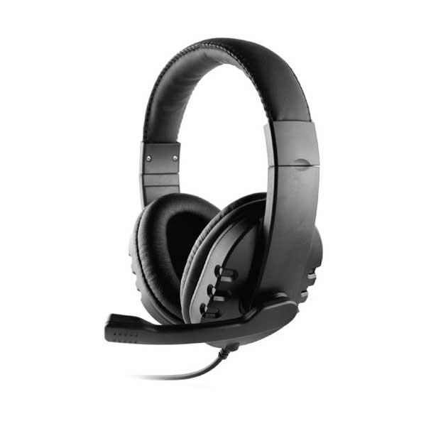 OTM Essentials OB-AOK Pro Stereo Headset with In-Line Volume and Noise-Canceling Microphone