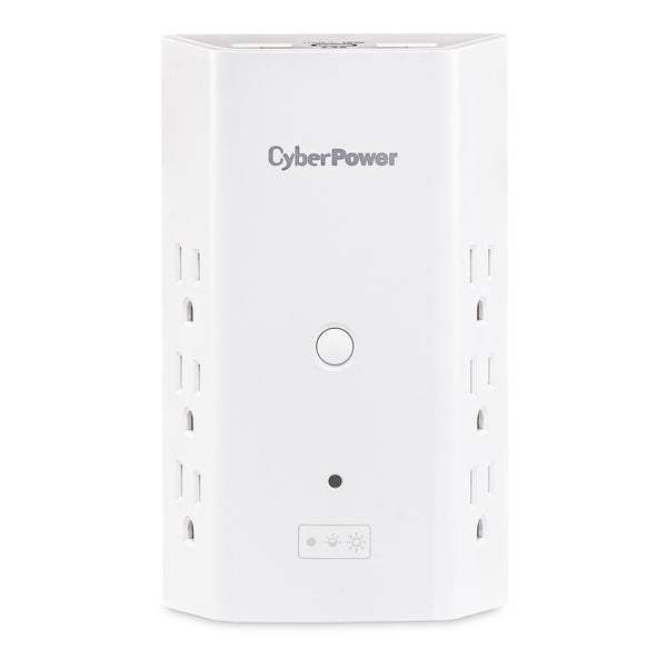 CyberPower CyberPower P6WUCL 6-Outlet Wall Tap with 3 USB Ports and Night Light Default Title
