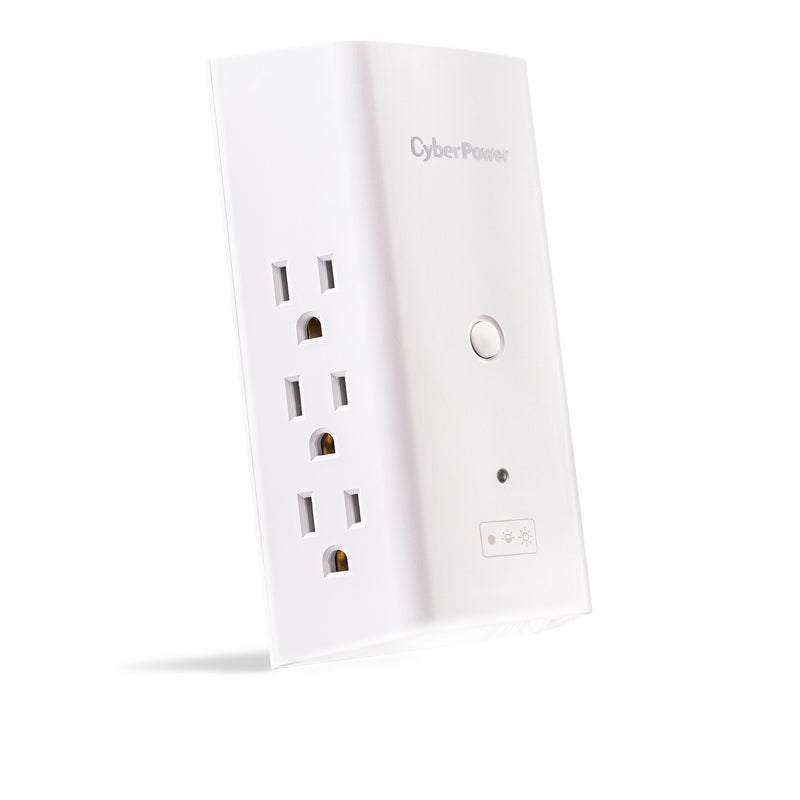 CyberPower P6WUCL 6-Outlet Wall Tap with 3 USB Ports and Night Light