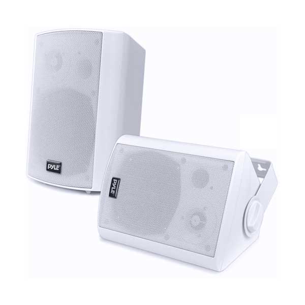 Pyle PDWR51BTWT 5.25" White Indoor/Outdoor Wall Mount Waterproof & Bluetooth Speakers
