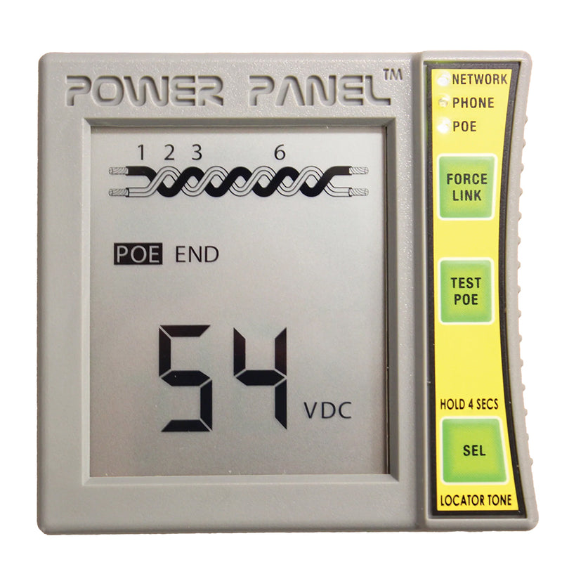 Power Panel CAT5/6 DVM and POE Exerciser - Inline Version