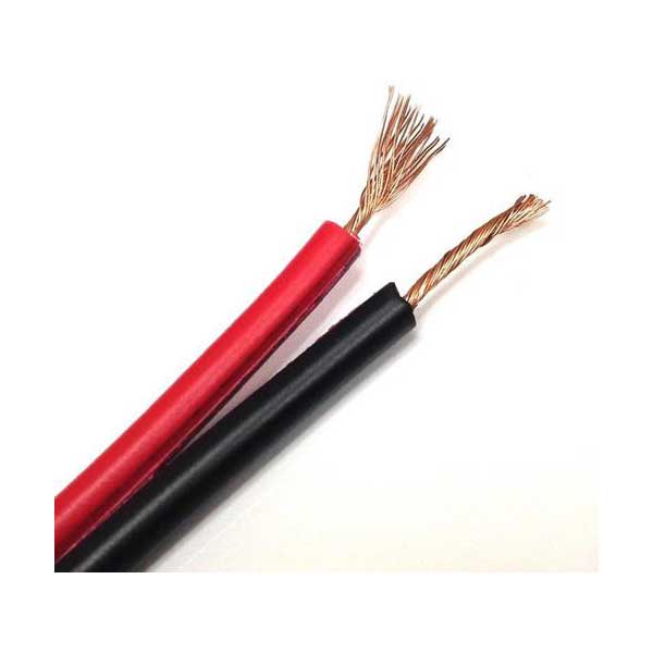 JSC Wire & Cable JSC PPW-10 Automotive 2 Conductors, 10AWG Wire, Black and Red PVC Insulation, Sold by the foot Default Title
