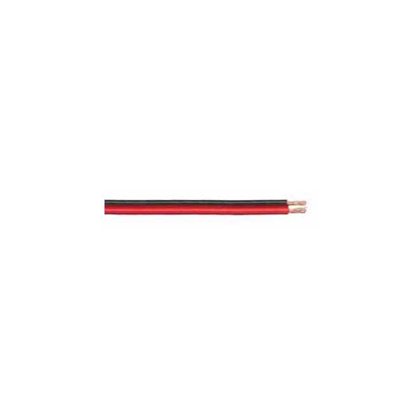 JSC Wire & Cable JSC PPW-14 Automotive 2 Conductors, 14AWG Wire, Black and Red PVC Insulation, Sold by the foot Default Title

