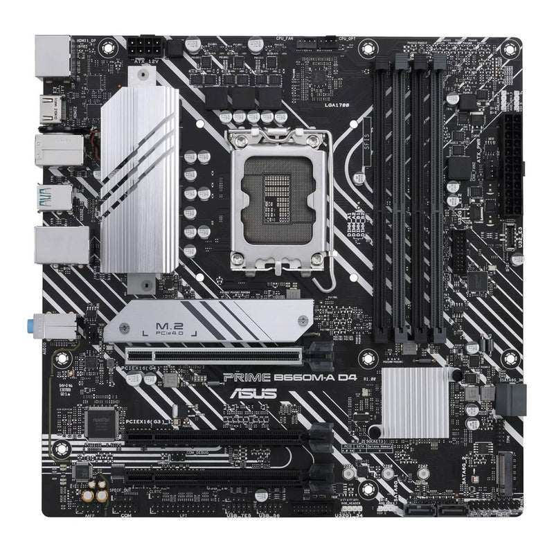 ASUS PRIME B660M-A D4 Intel B660M LGA1700 Micro ATX Desktop Motherboard