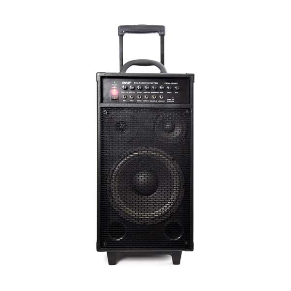 Pyle PWMA1050BT 800W Wireless Portable Bluetooth PA Speaker System with Built-in Rechargeable Battery and Wireless Microphone