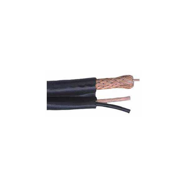 JSC Wire & Cable RG 59/U BC CCTV Siamese Cable 1 ft. (75ˆ, 20 AWG, 95% BC, 2 Conductor 18 AWG) Default Title
