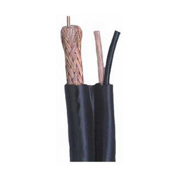 RG 6/U BC CCTV Siamese Cable 1 ft. (75ˆ, 18 AWG, 95% BC, 2 Conductor)