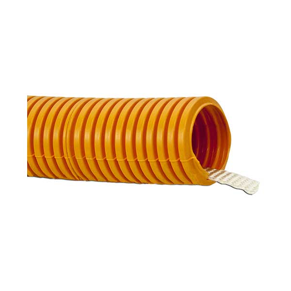 SR Components RG100100 1in x 100ft Orange Corrugated Flexible Conduit with Nylon Pull Tape Pre-Installed and is UL/CUL Listed