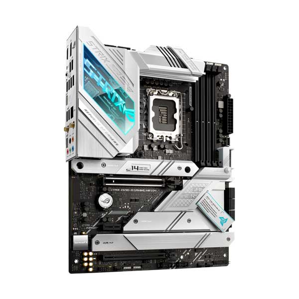 ASUS ASUS ROG STRIX Z690-A GAMING WIFI D4 Intel Z690 LGA1700 ATX Gaming Motherboard with AURA Sync RGB Lighting Default Title
