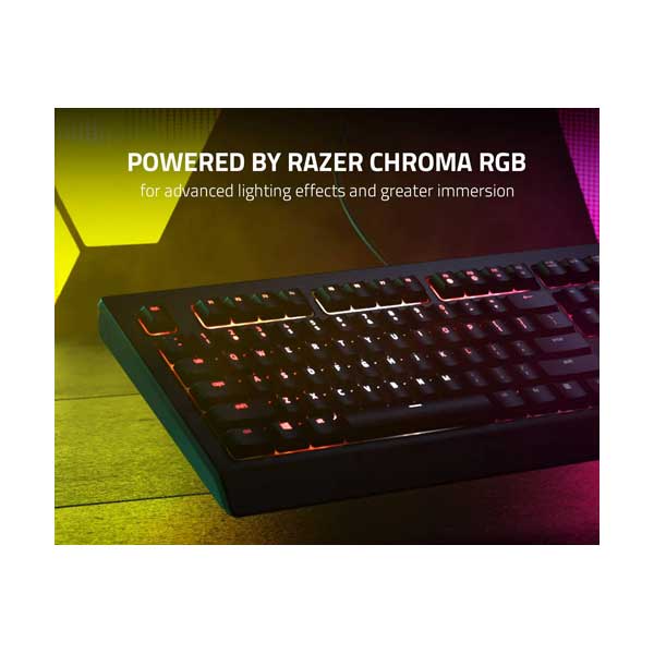Razer RZ03-03400200-R3U1 Cynosa V2 True RGB Membrane Gaming Keyboard with Razer Chroma RGB