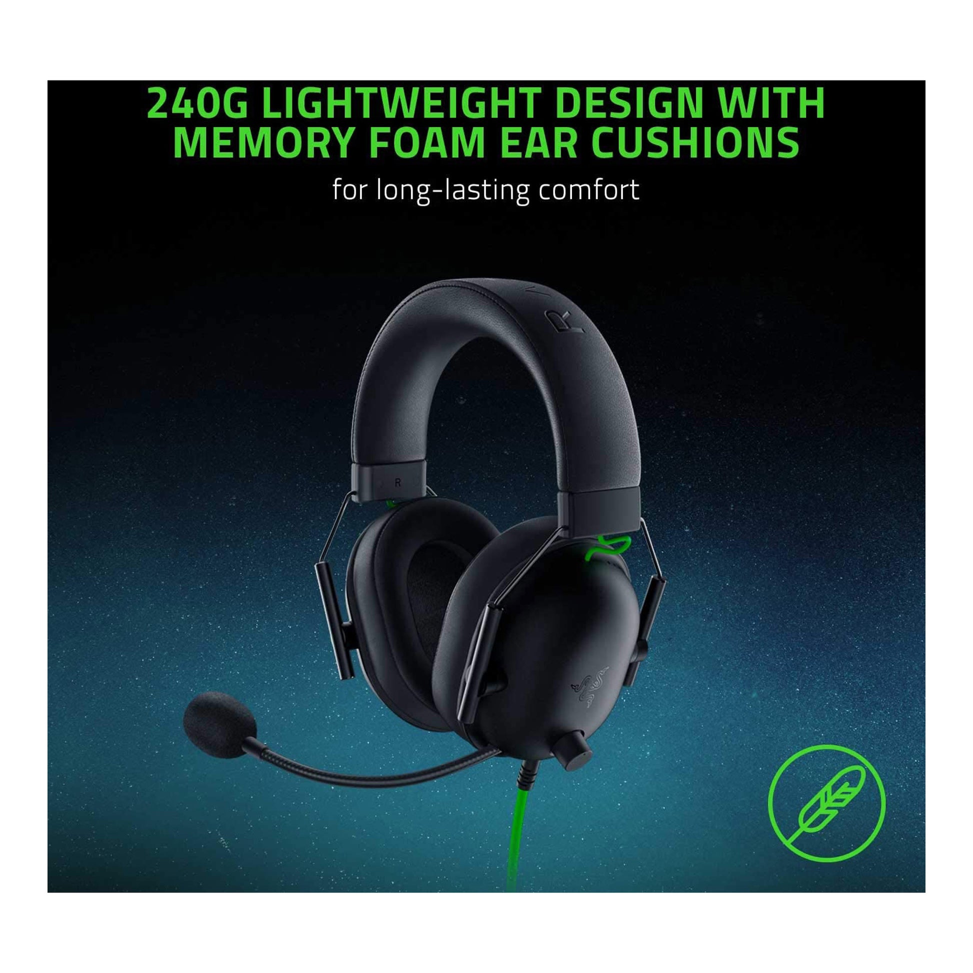 Razer RZ04-03240100-R3U1 7.1 BlackShark V2 X Black Multi-Platform 3.5mm Wired Gaming Headset