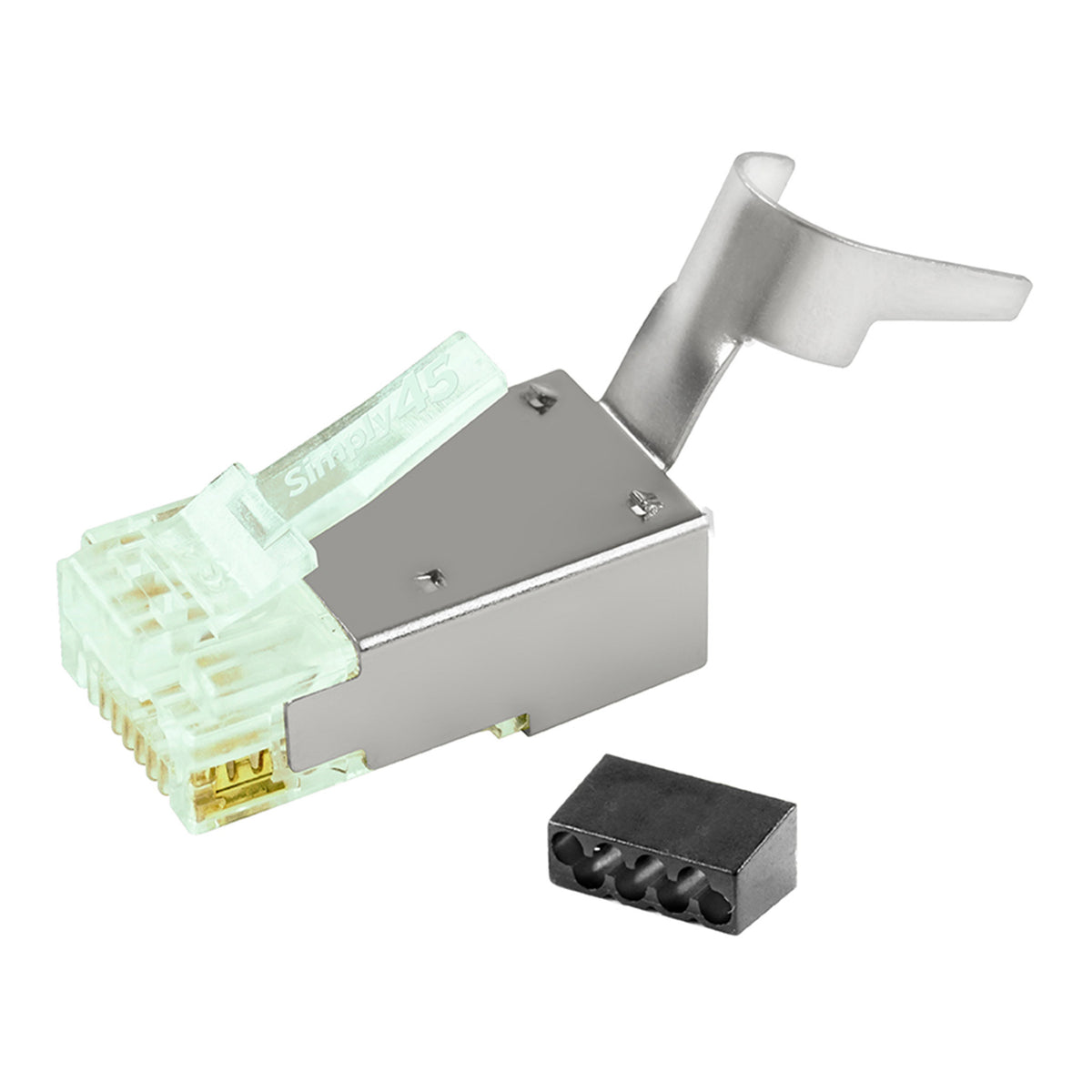 Simply45 S45-1150 Cat6 Shielded Standard WE/SS RJ45 Modular Plugs with BarS45
