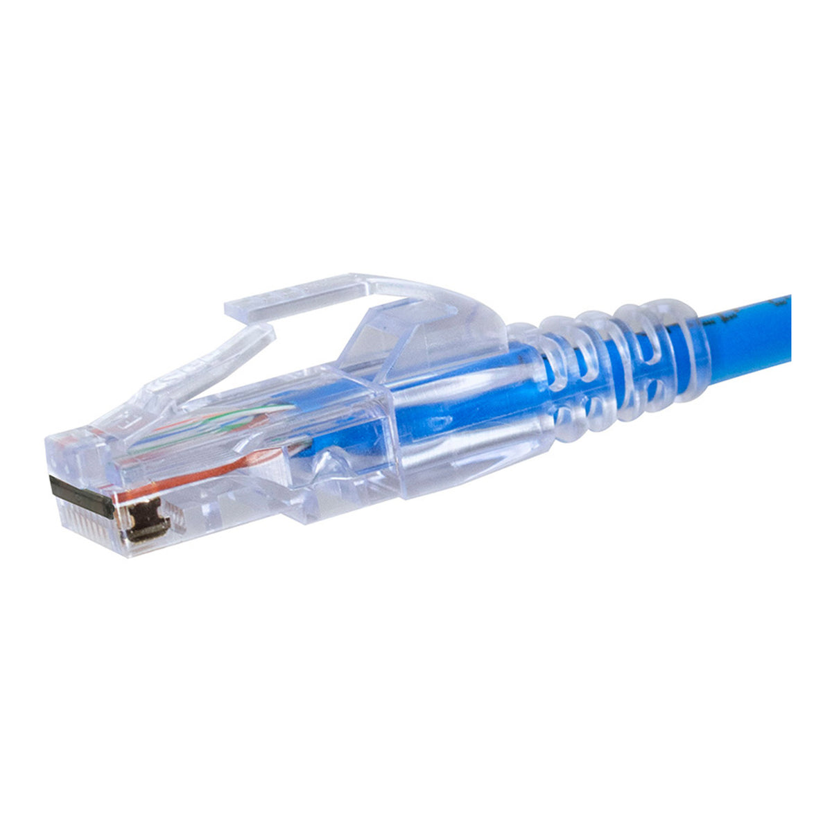 Simply45 S45-1501P CAT5e PROSeries Pass-Through Blue Tint RJ45 Modular Plug 50-Piece